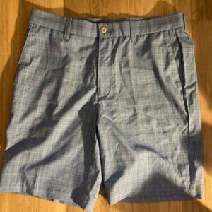 PGA Tour Blue Plaid Golf Shorts – Size 34 –